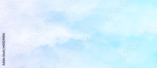 Morning fresh and shiny Natural sky beautiful blue and white texture with clouds, soft sky blue watercolor vector background, fresh winter morning sky vector illustration.