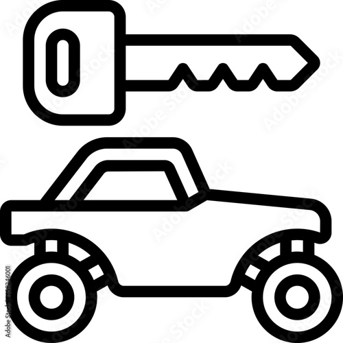Buggy Rental Key Icon