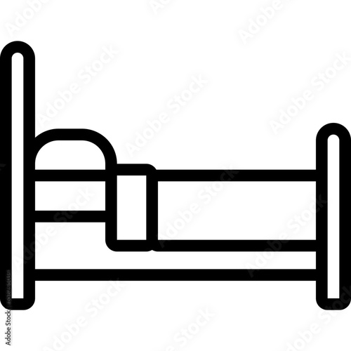 Bed Side View Icon