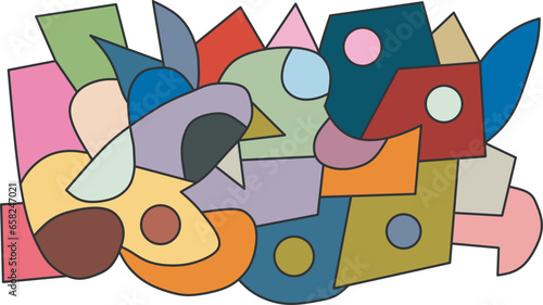 colorful abstract art for decoration