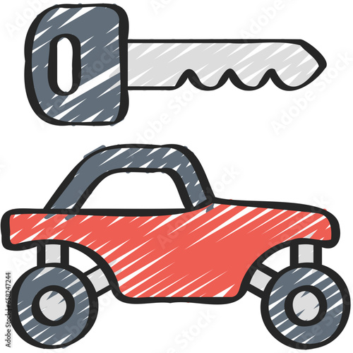 Buggy Rental Key Icon