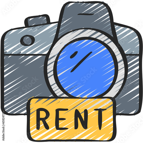 DSLR Camera Rental Icon