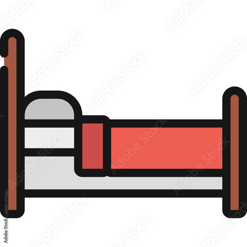 Bed Side View Icon