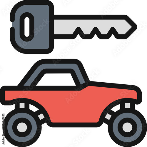 Buggy Rental Key Icon