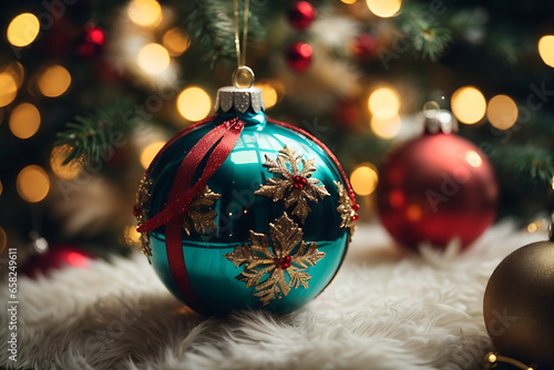 christmas decoration on a tree