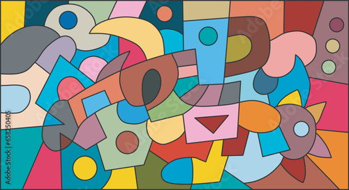 colorful abstract art for decoration