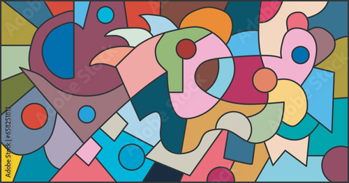 colorful abstract art for decoration