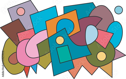 colorful abstract art for decoration