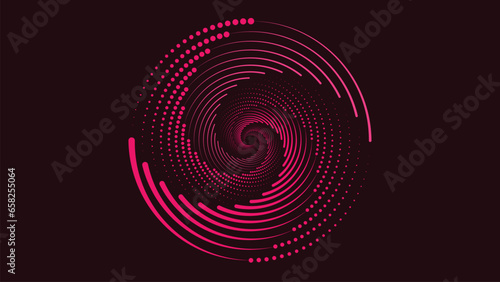 Abstract spiral pink color vortex background.