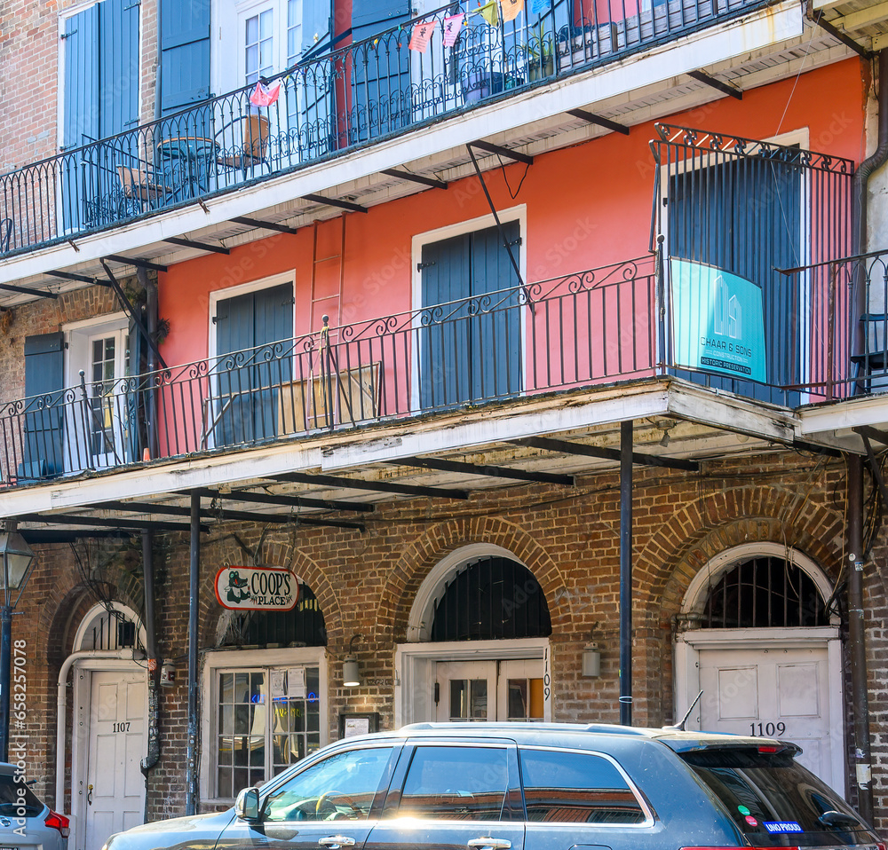Three Story Historic Building with Coop's Place Restaurant and Tavern