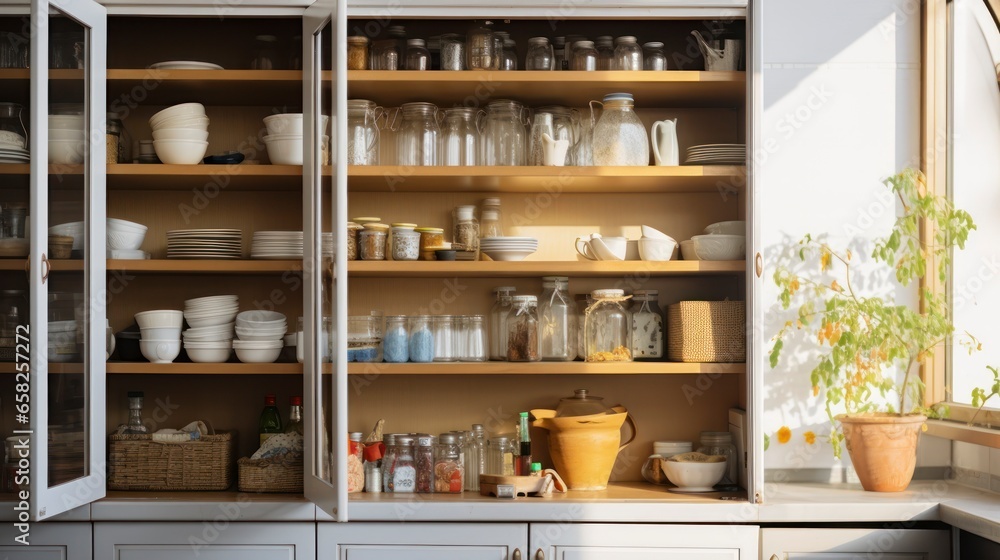 Harmony at Home - Storage of kitchen. Generative AI