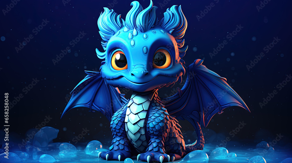Young green dragon, mysterious creature from farytales and symbol of 2024 lunar year in Chinese calendar. Young green dragon, mysterious creature from farytales and symbol of 2024 lunar year in Chinese calendar.