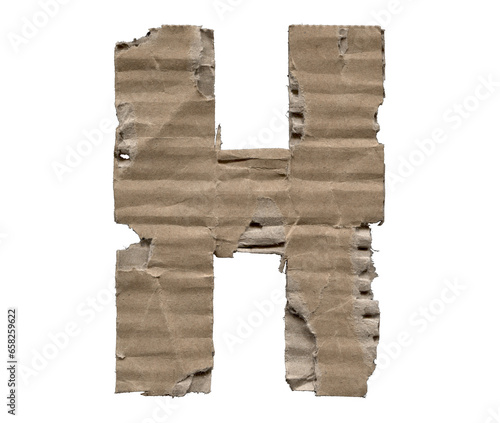 Damaged Cardboard PNG Alphabet photo