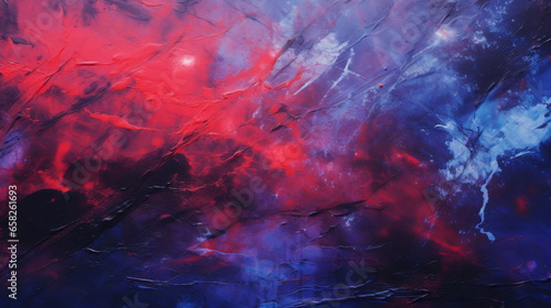  Abstract Painting with Rich Tones of Dark Violet and Light Crimson, Showcasing Textured Canvases 