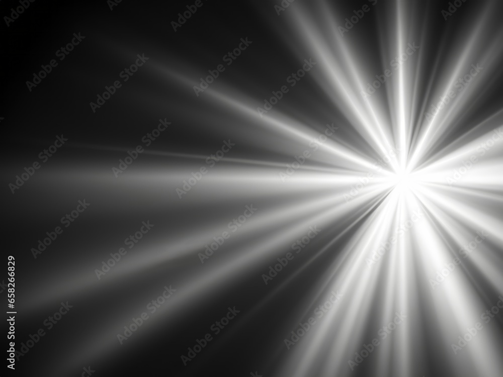 dark background with white  rays