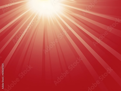 red background with white rays