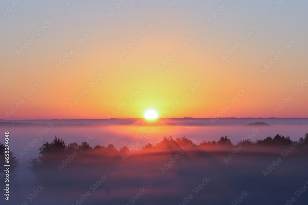 Sunrise over Mist 