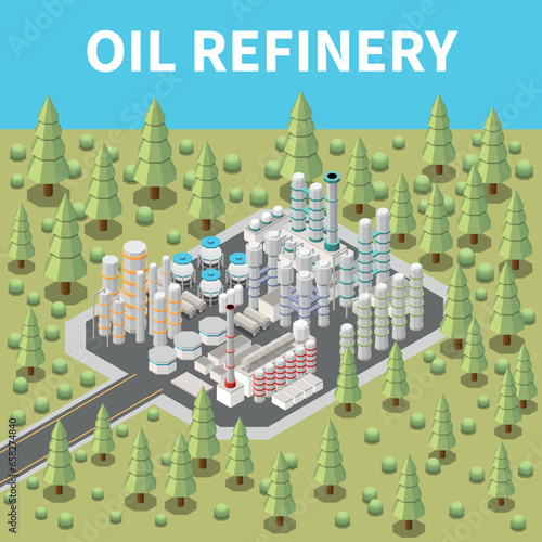 Isometric Oil Plant