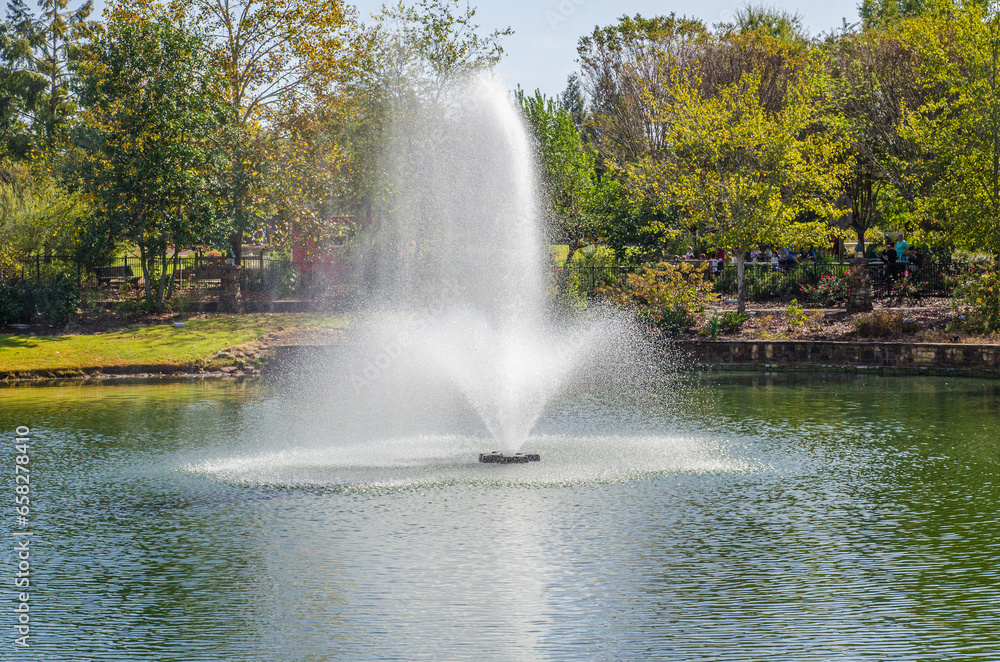 fountain in huntsville, alabama botanical garden