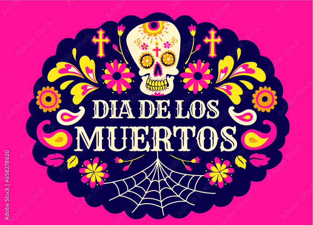 Dia De Los Muertos Celebration Greeting Card Design