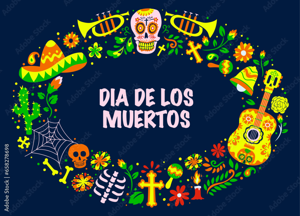 Dia De Los Muertos Holiday Greeting Card Design Dia De Los Muertos Holiday Greeting Card Design