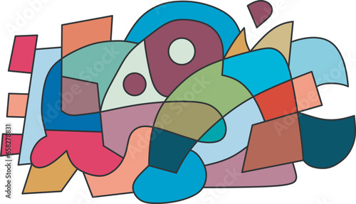 colorful abstract art for decoration