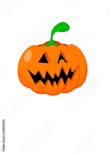 Fun Halloween pumpkin jack-o-lantern cartoon