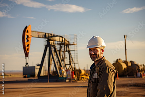 rod pump extracts oil from the subsoil in desert terrain