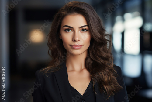 Wallpaper Mural Generative AI portrait of gorgeous office worker young female woman business meeting Torontodigital.ca