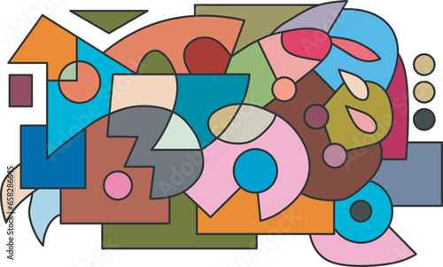 colorful abstract art for decoration