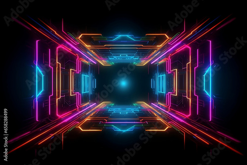 abstract background with lights.