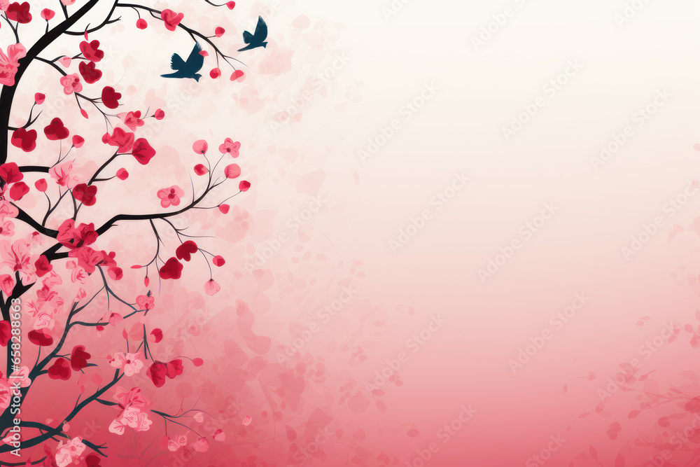 Heart shape and flower Elements for valentine's day festival design Heart shape and flower Elements for valentine's day festival design