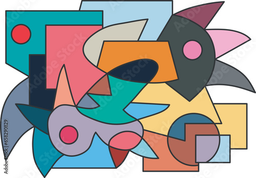 colorful abstract art for decoration