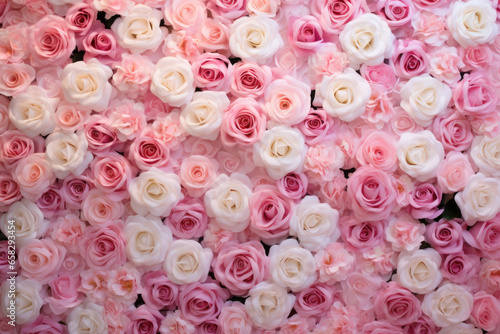 Pink roses background