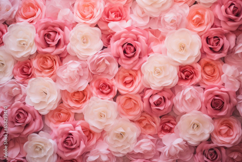 Pink roses background