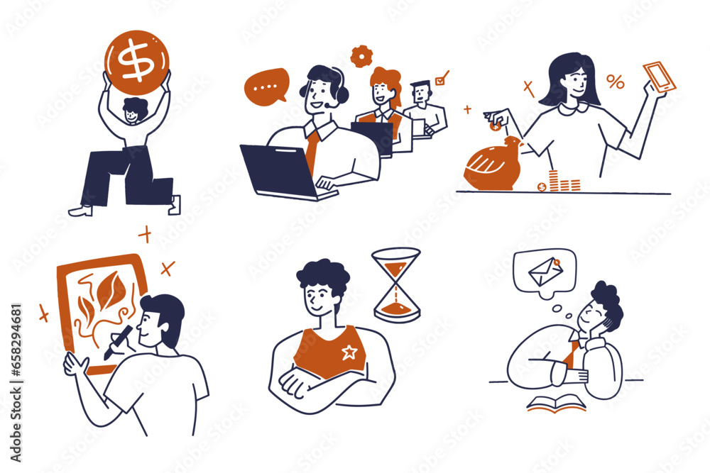 illustration vector graphic bussinese flat illustration set for template, website, icon, design , etc illustration vector graphic bussinese flat illustration set for template, website, icon, design , etc