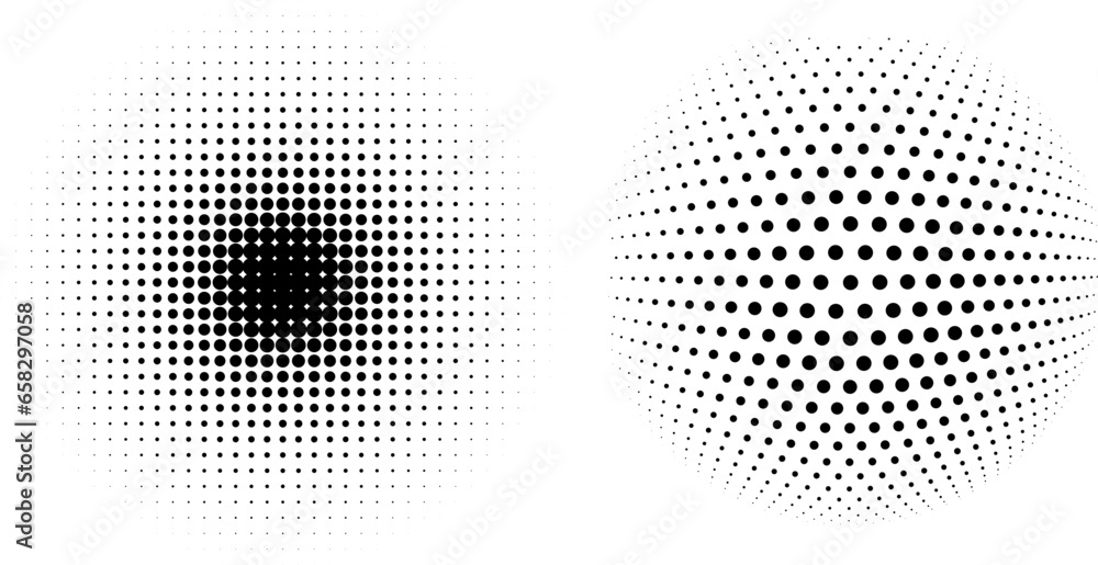 Halftone dot tone grunge effect abstract pattern texture vector graphic retro illustration.gradient geometric element art shape modern creative pop wallpaper vintage monochrome print frame - obrazy, fototapety, plakaty 