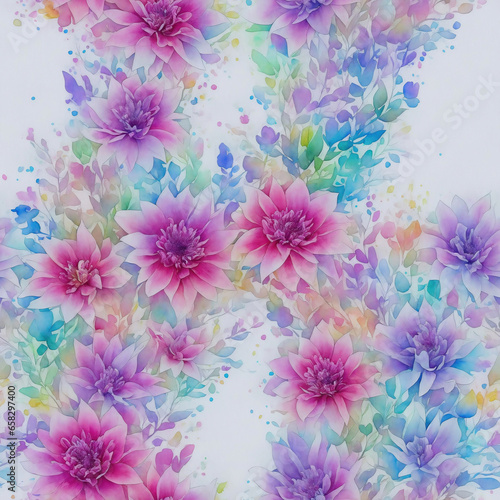 Blumen, sich wiederholendes Muster, nahtlos, tiling