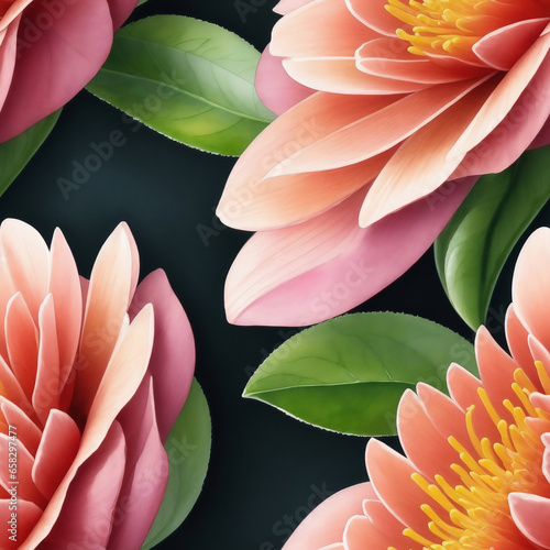 Blumen, sich wiederholendes Muster, nahtlos, tiling