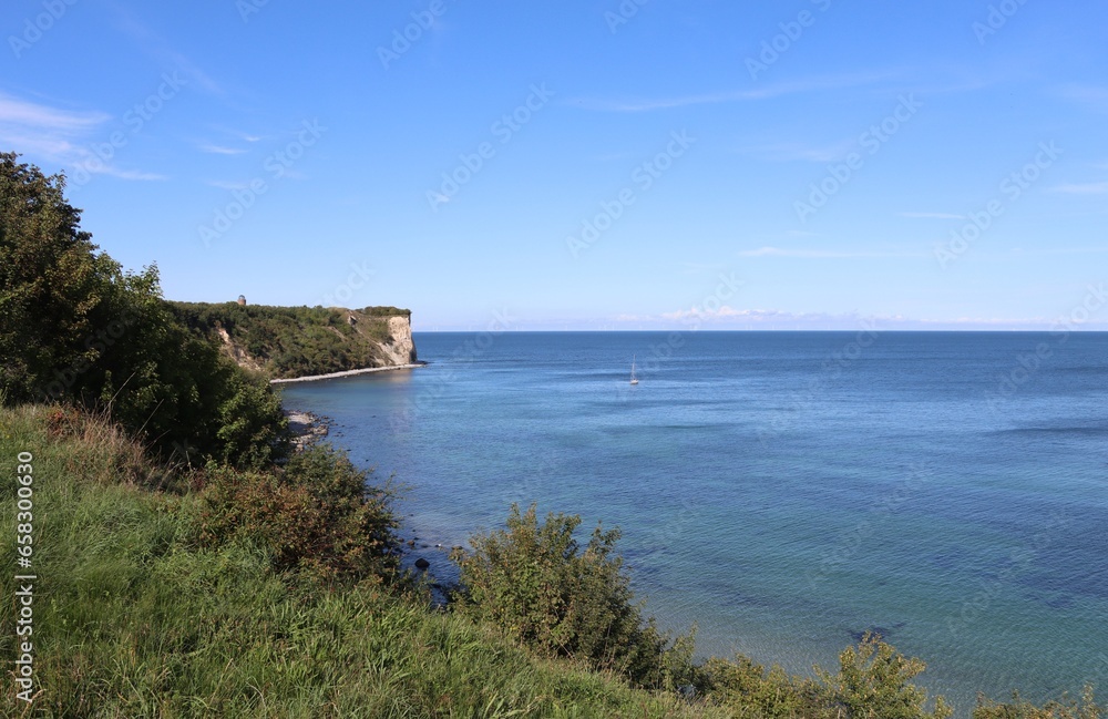 View on the cliff of Cape Arkona on the Baltic Sea island of Rügen
