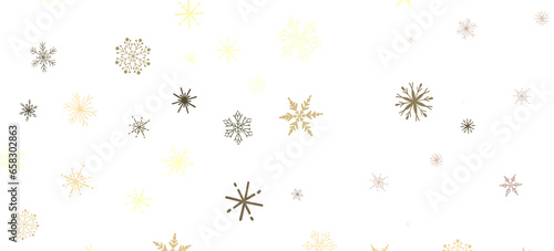 Snowflake Whirlwind  Exquisite 3D Illustration of Descending Christmas Snowflakes in Motion