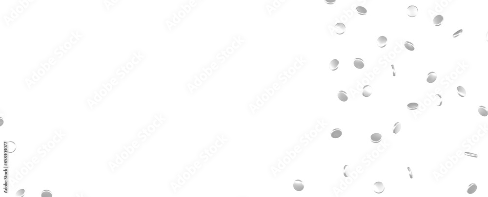Radiant Revelry: Dynamic 3D Illustration of a Radiating silver Confetti Celebration Radiant Revelry: Dynamic 3D Illustration of a Radiating silver Confetti Celebration