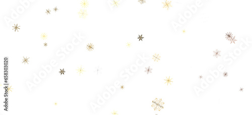 Dancing Snowflakes: Enthralling 3D Illustration of Falling Christmas Snow Crystals © vegefox.com