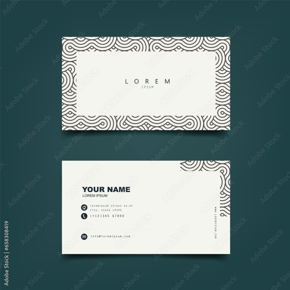 Creative business card template with abstract geometric pattern
Creative business card template with abstract geometric pattern