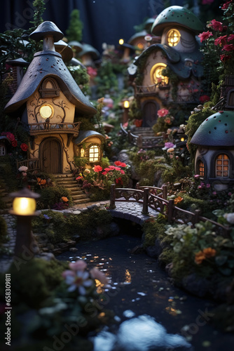 dwarf house in the night © Grumpy