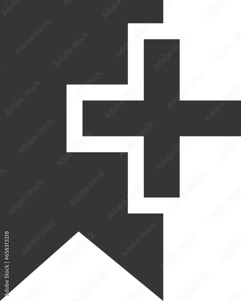 ribbon with plus sign ribbon with plus sign