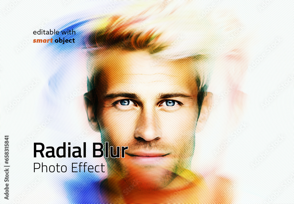 Radial Blur Effect Stock Template Adobe Stock