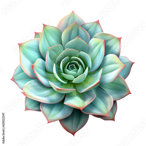 Succulent on transparent background