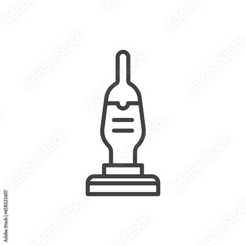Vacuum cleaner icon in flat style. Equipment for house cleaning vector illustration on isolated background. Clean machine sign business concept.