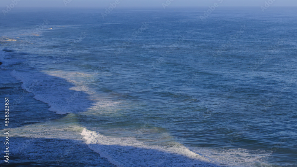 Blue wave in the ocean, texture